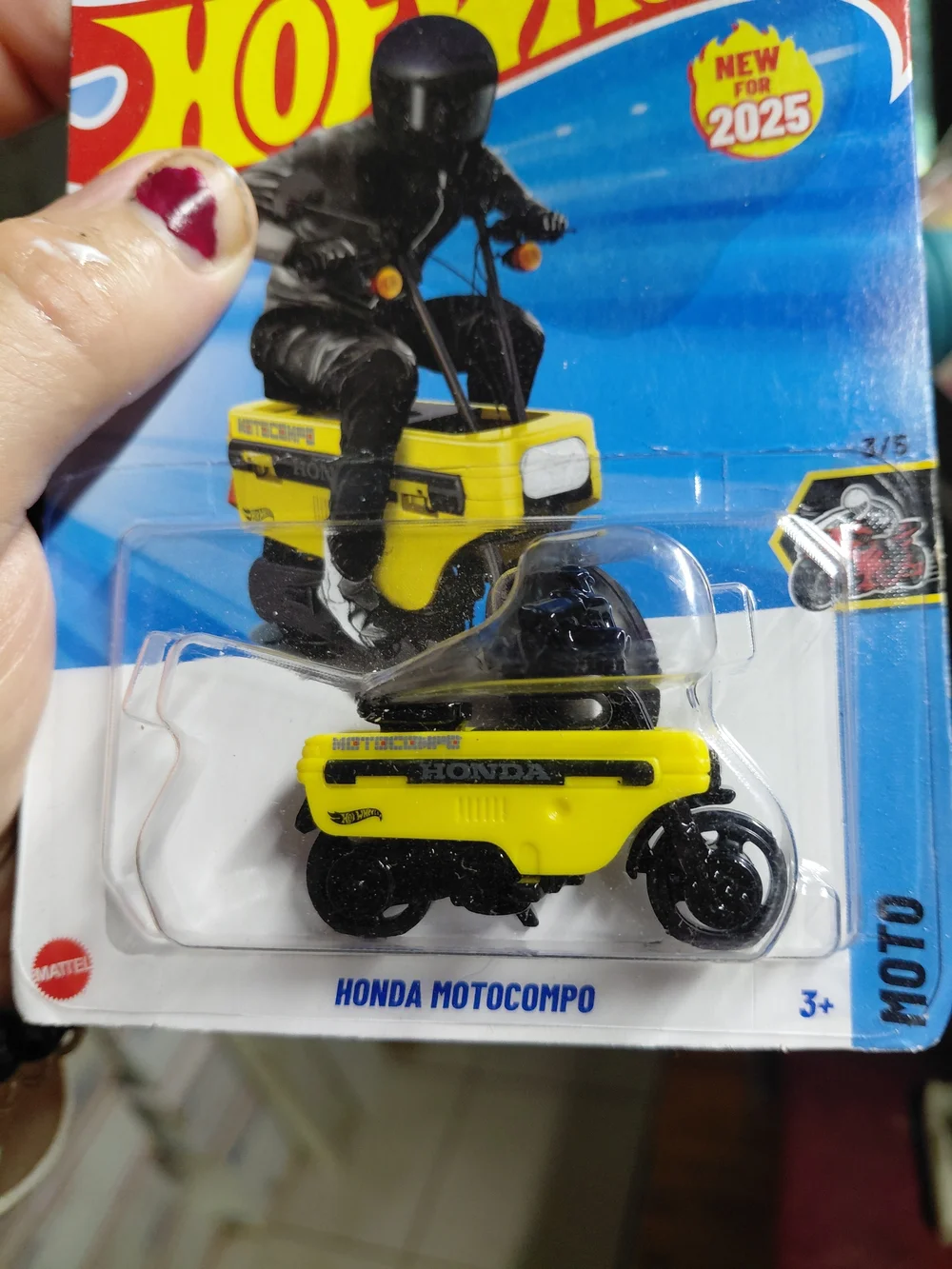 hot Wheels honda motocompo hw moto 2025 181/250 yellow